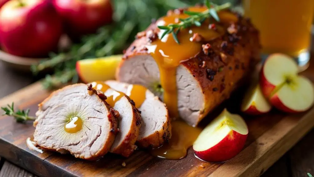 Pork Loin With Apple Cider Gravy Recipe