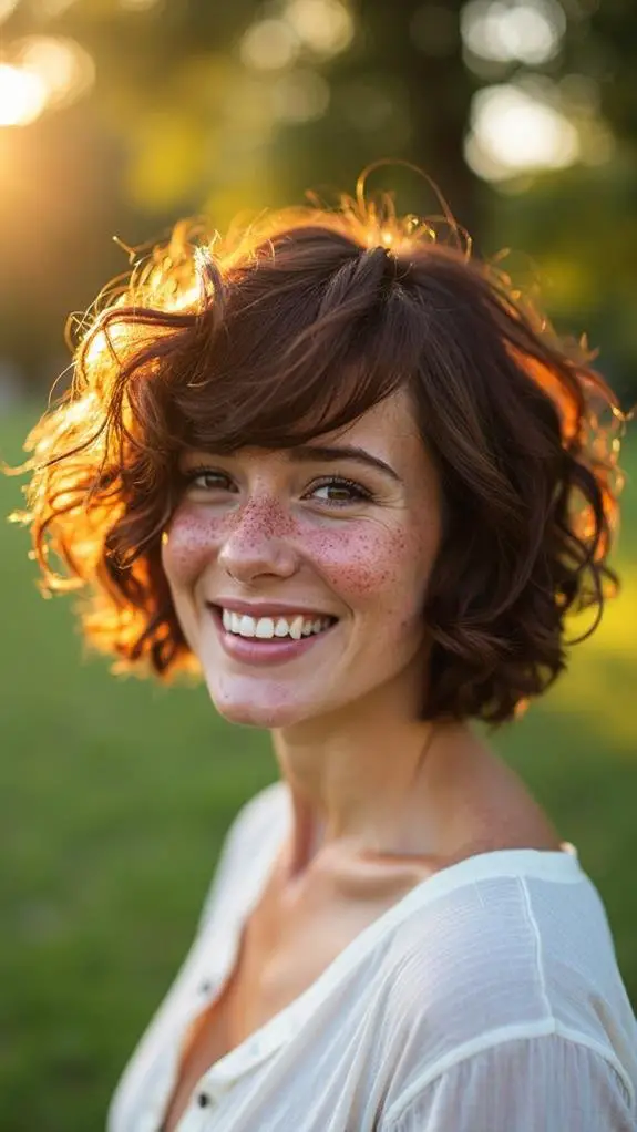 curly bob haircut style