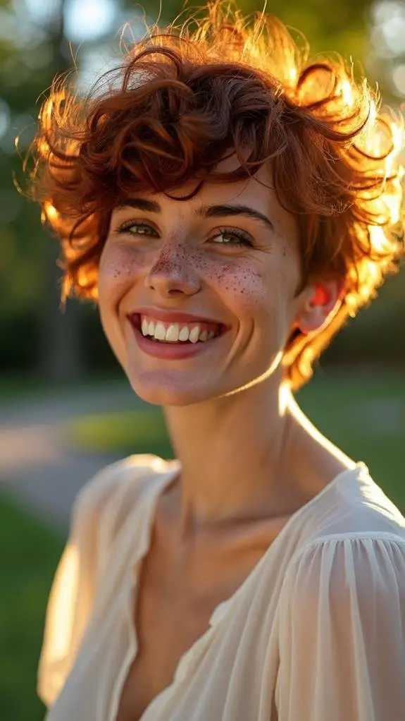 curly pixie haircut style