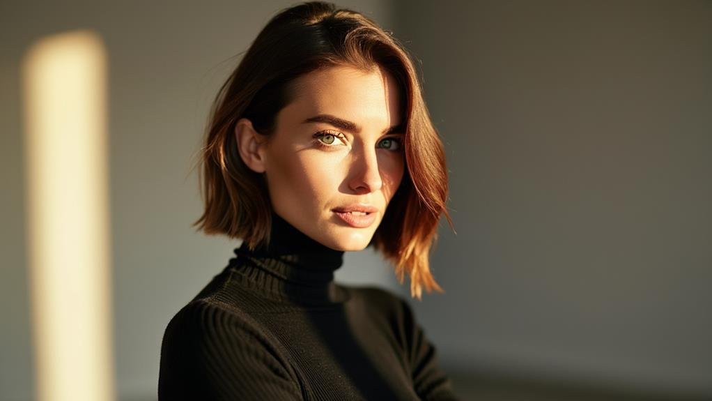 Side-Parted Bobs for a Sleek, Symmetrical Look