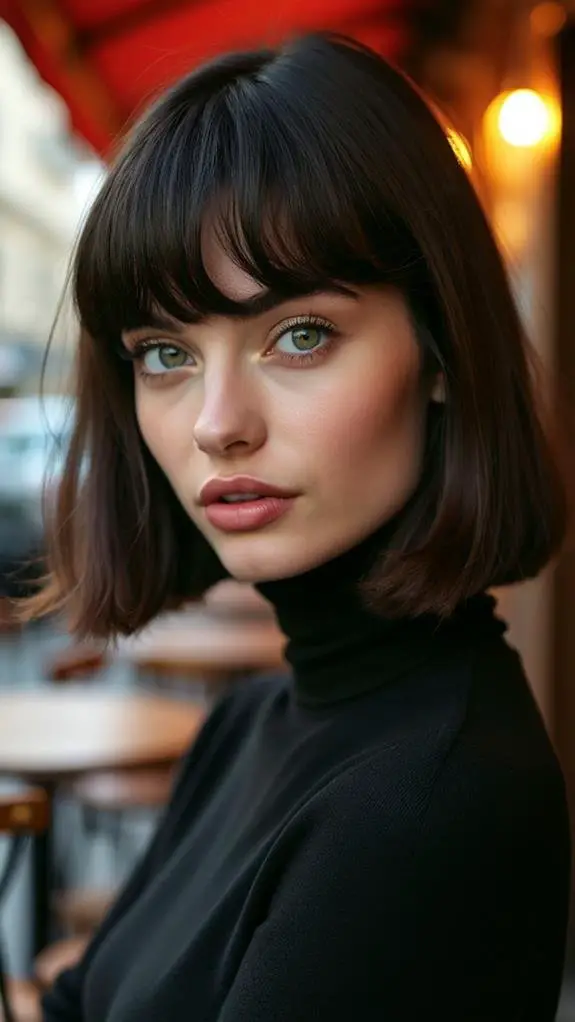 stylish bangs bob haircut