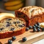 delicious blueberry banana bread