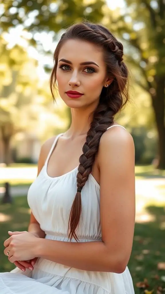 elegant dutch braid hairstyle