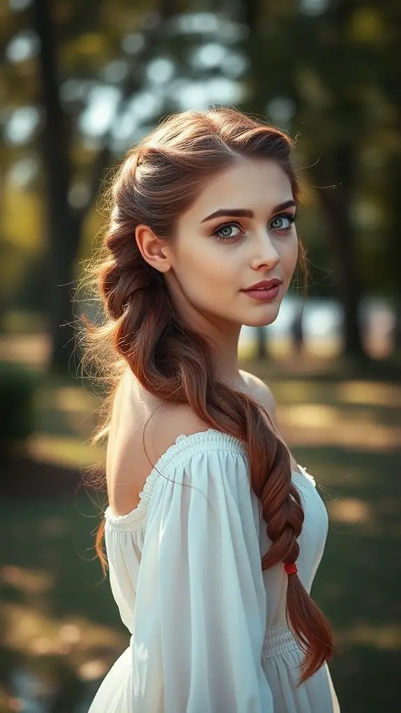 elegant fishtail braid updo