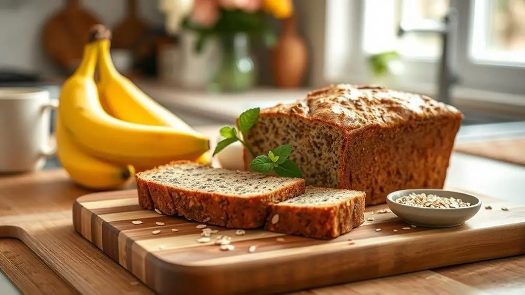 healthy chia banana bread