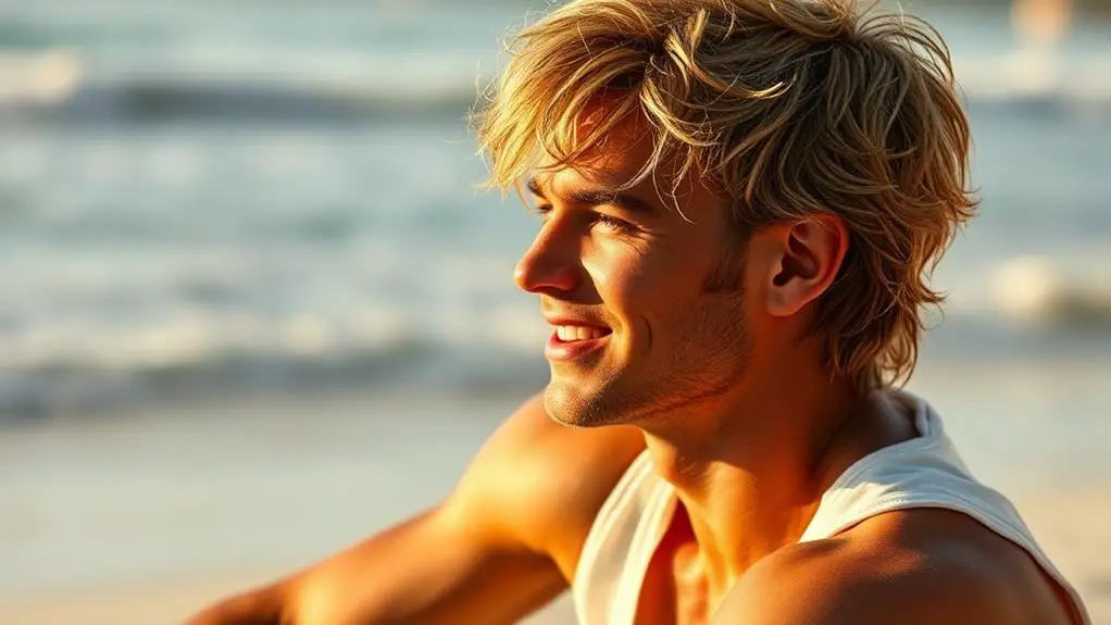 laid back surfer haircuts men