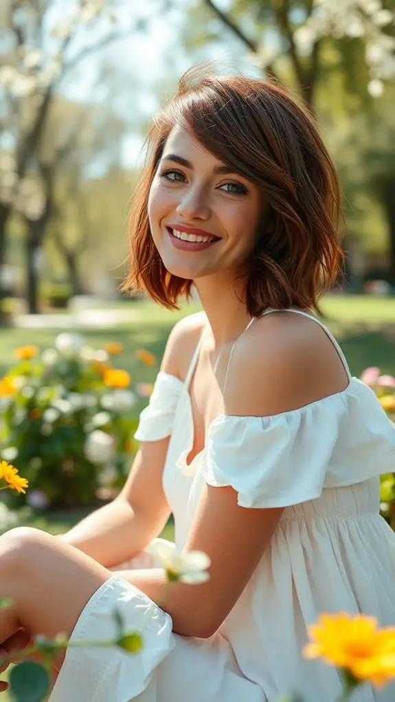 stylish asymmetrical bob haircut