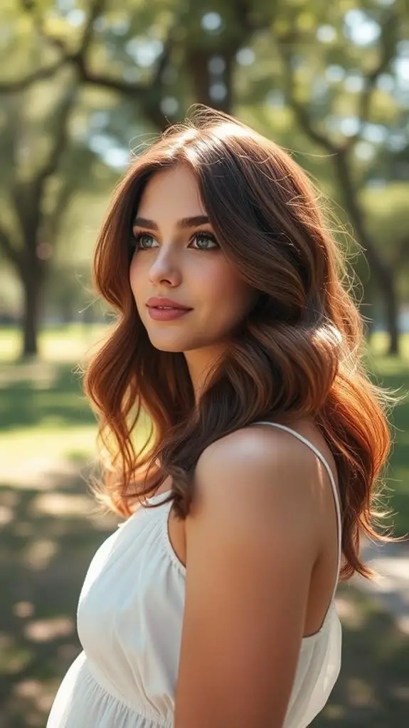 stylish lob with layers