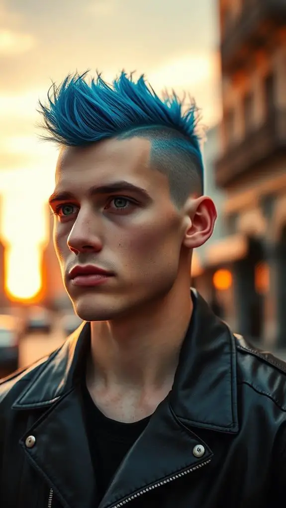 stylish undercut mohawk hairstyle