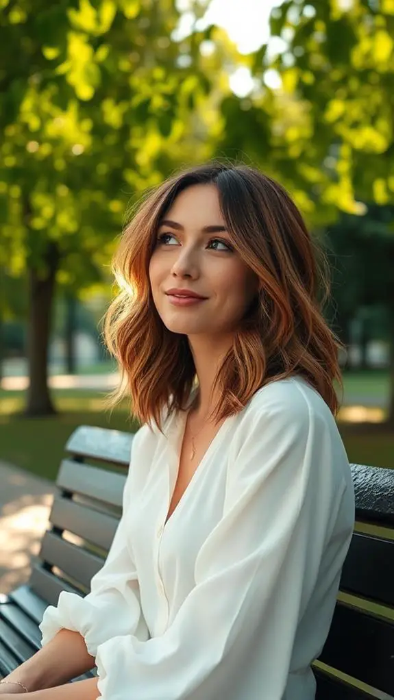 textured choppy layered hair