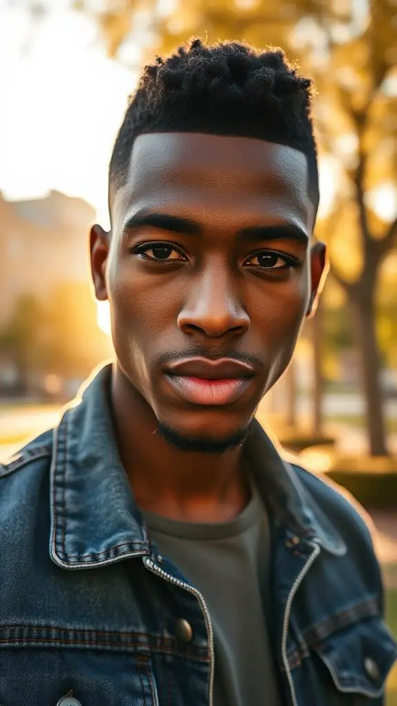 textured flat top hairstyle