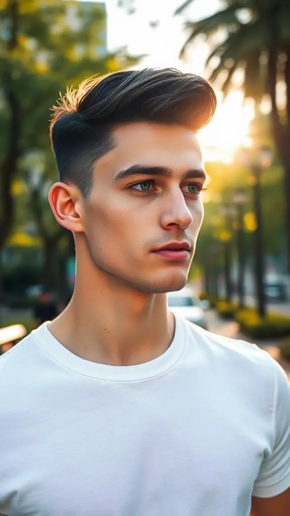 trendy haircut with undercut