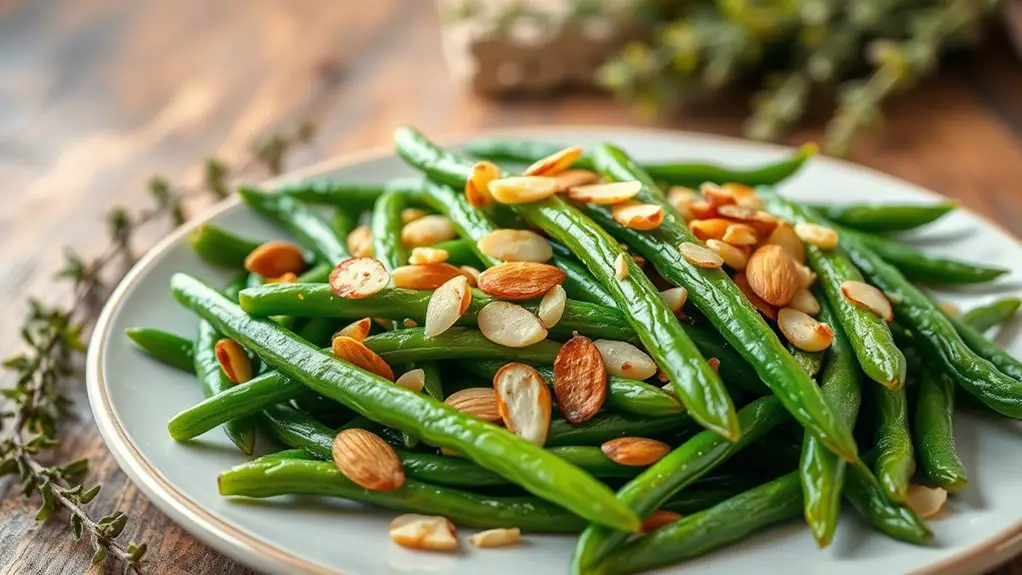 almonds saut ed green beans