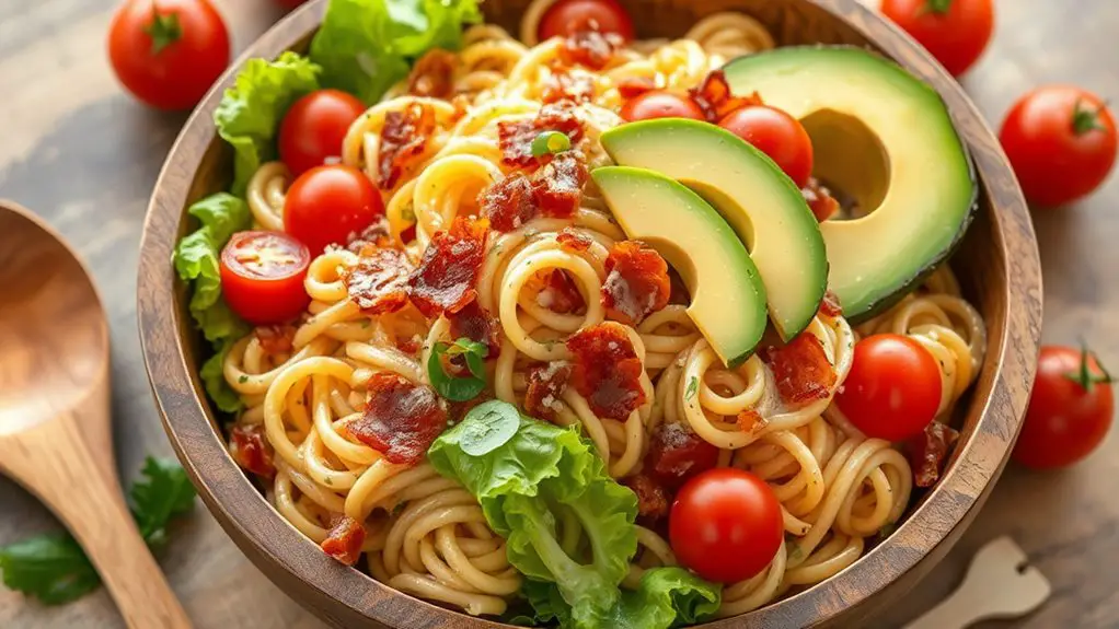 bacon lettuce tomato pasta