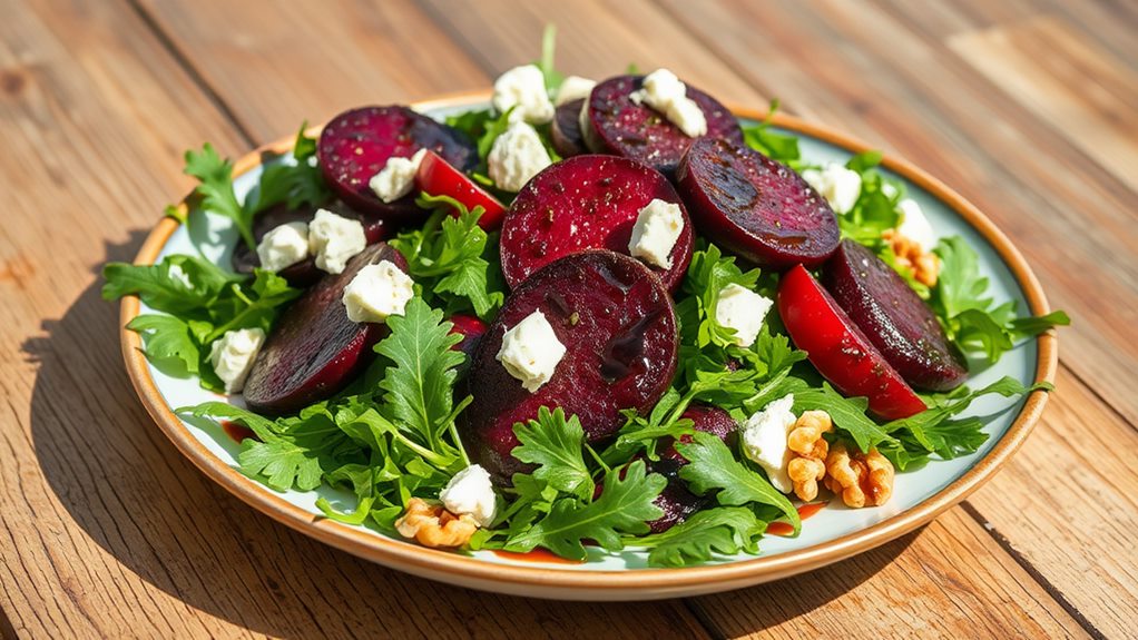 beet and arugula salad