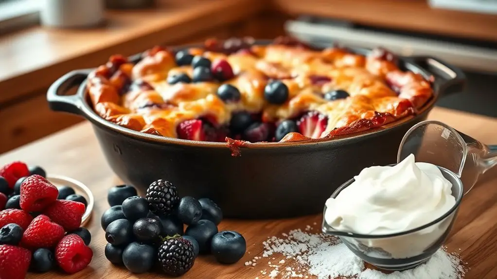 berry dessert dump cake