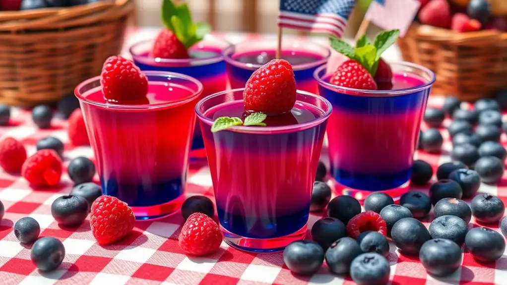 berry flavored gelatin alcohol treats