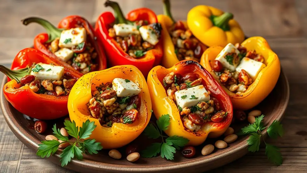 cheesy stuffed bell peppers