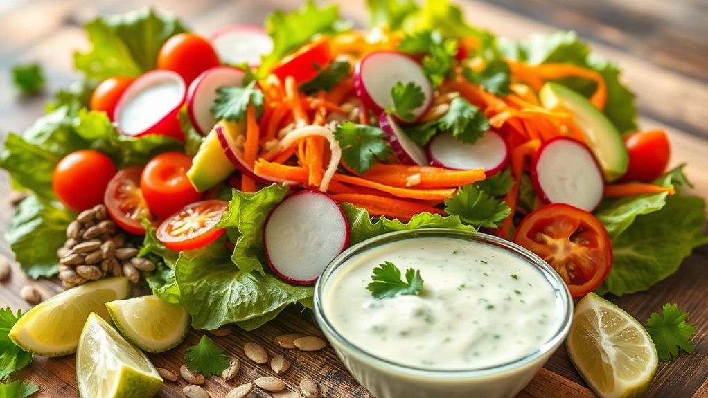 cilantro lime dressing salad