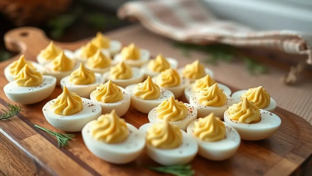 creamy holiday deviled eggs