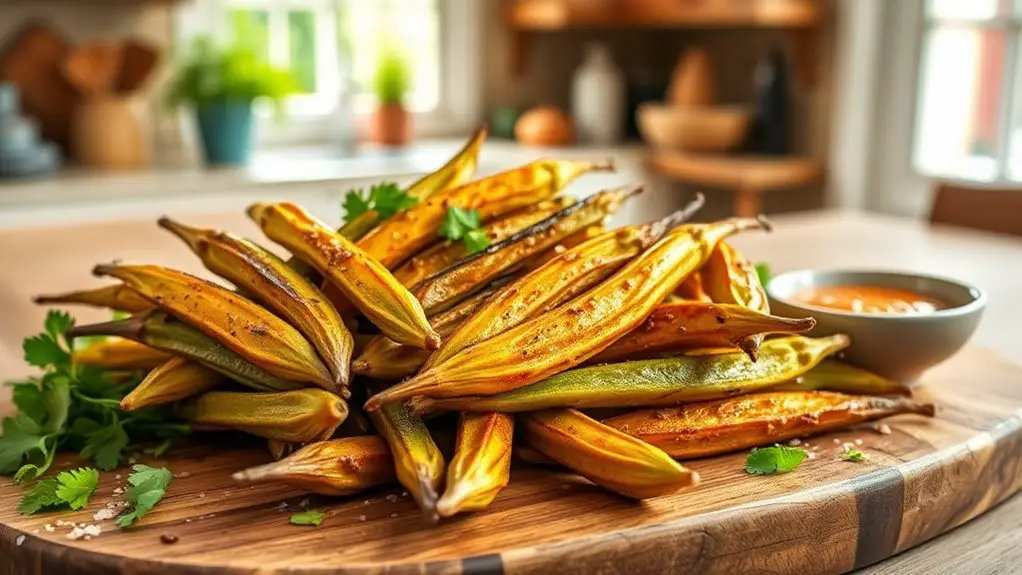 crispy oven roasted okra