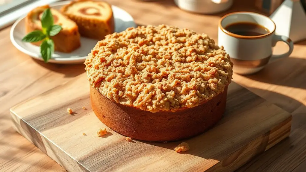 decadent buttery crumb cake