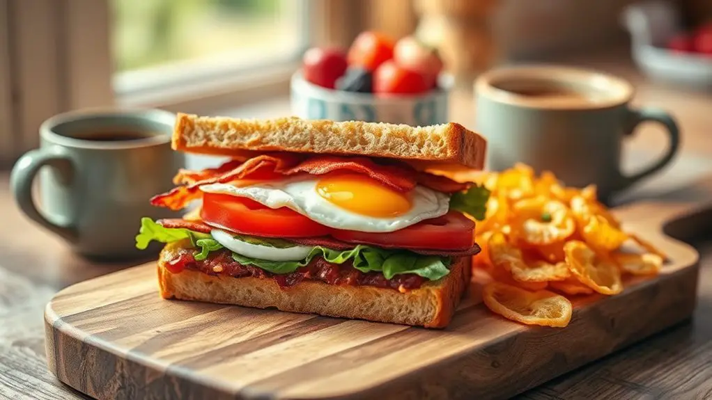 delicious breakfast sandwich combo