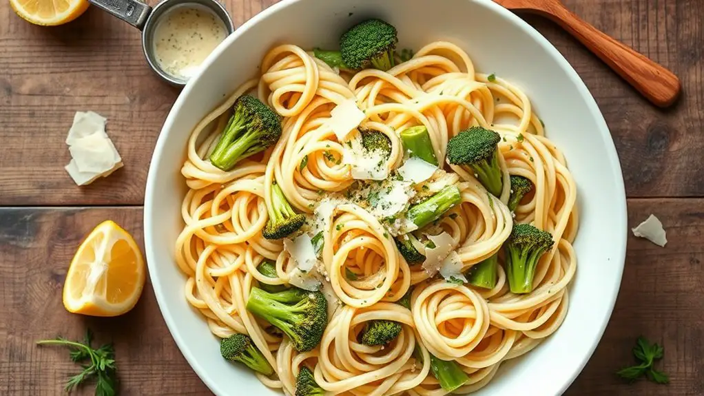 delicious broccolini pasta dish