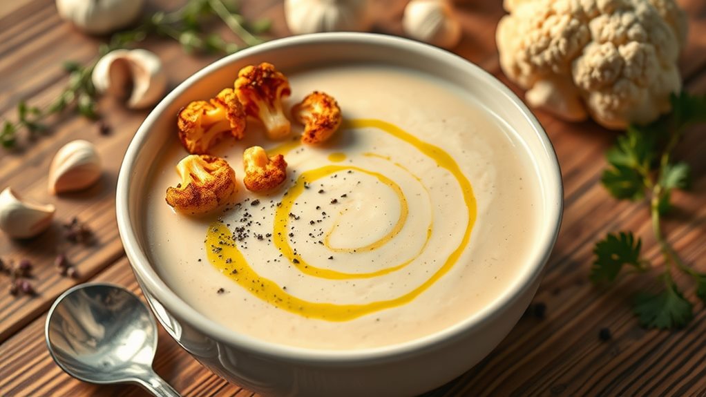 delicious creamy cauliflower soup