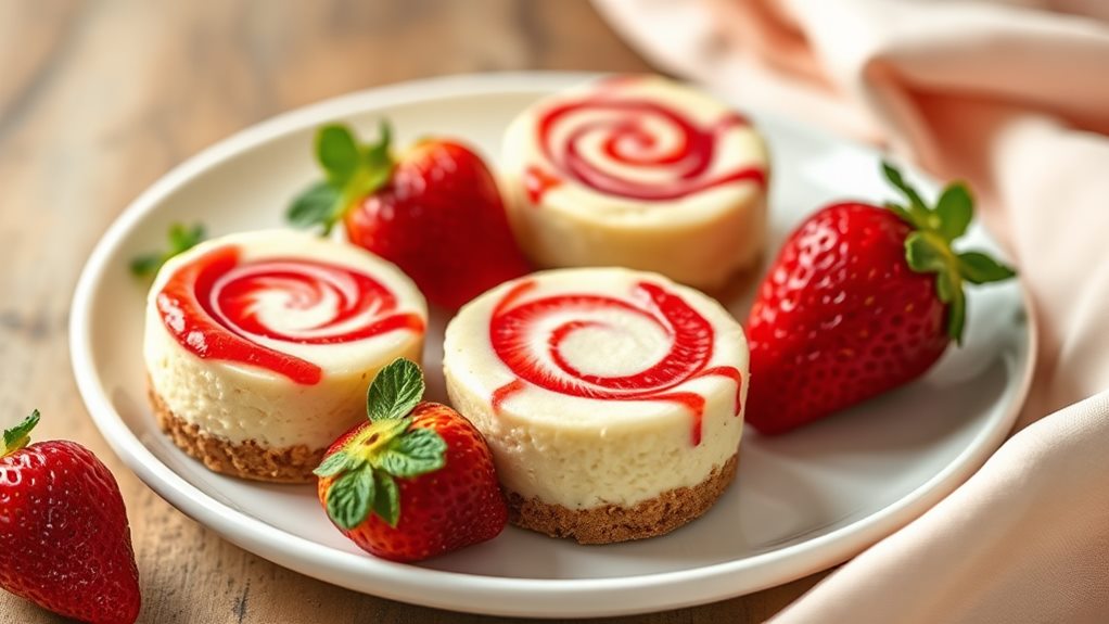 delicious strawberry cheesecake dessert