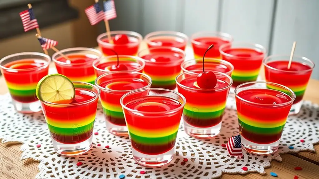 festive fourth of july jello