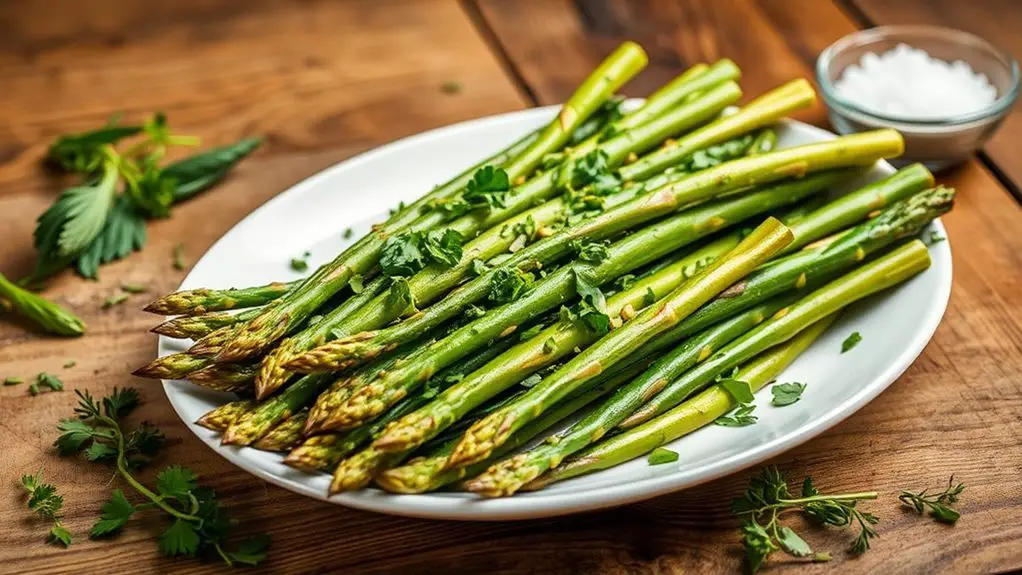 flavorful asparagus with herbs