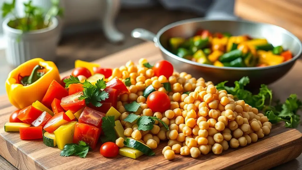 flavorful chickpea vegetable medley