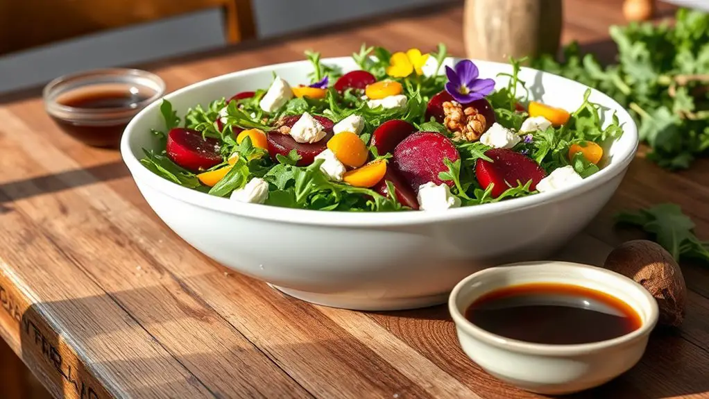 fresh arugula beet salad