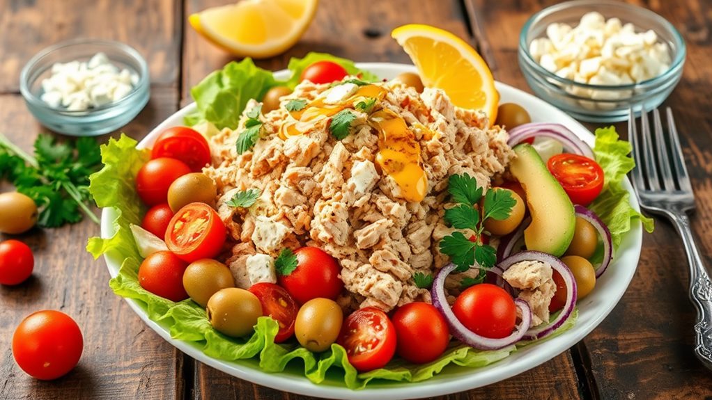 fresh mediterranean tuna mix