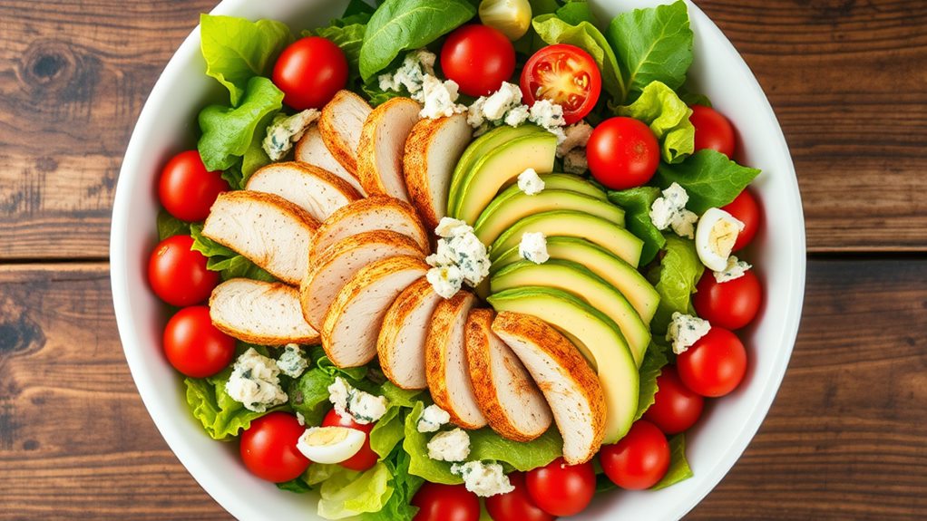 fresh mixed greens salad