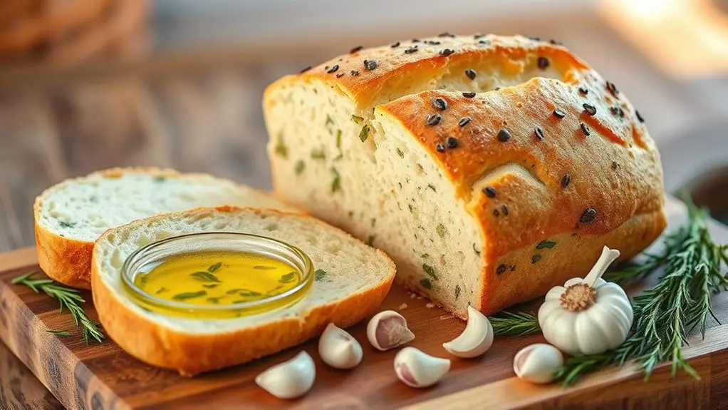 garlic herb infused bread