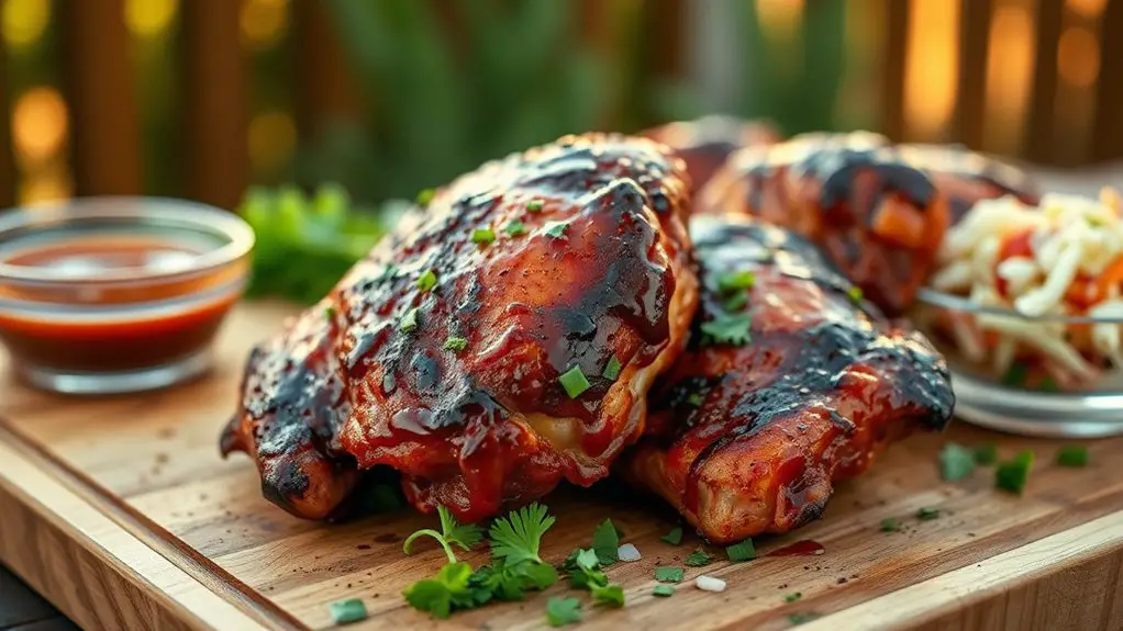 grilled bbq chicken thighs