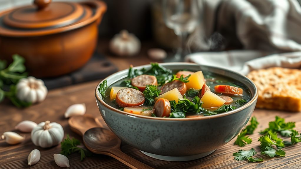 healthy sausage kale stew