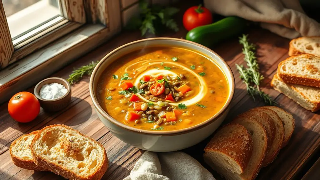 hearty lentil vegetable soup