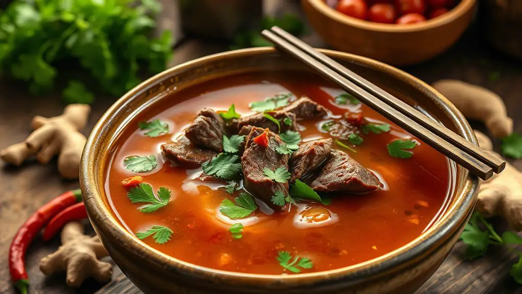 hearty spicy beef soup