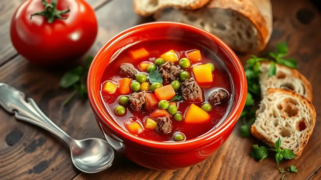 hearty tomato beef soup