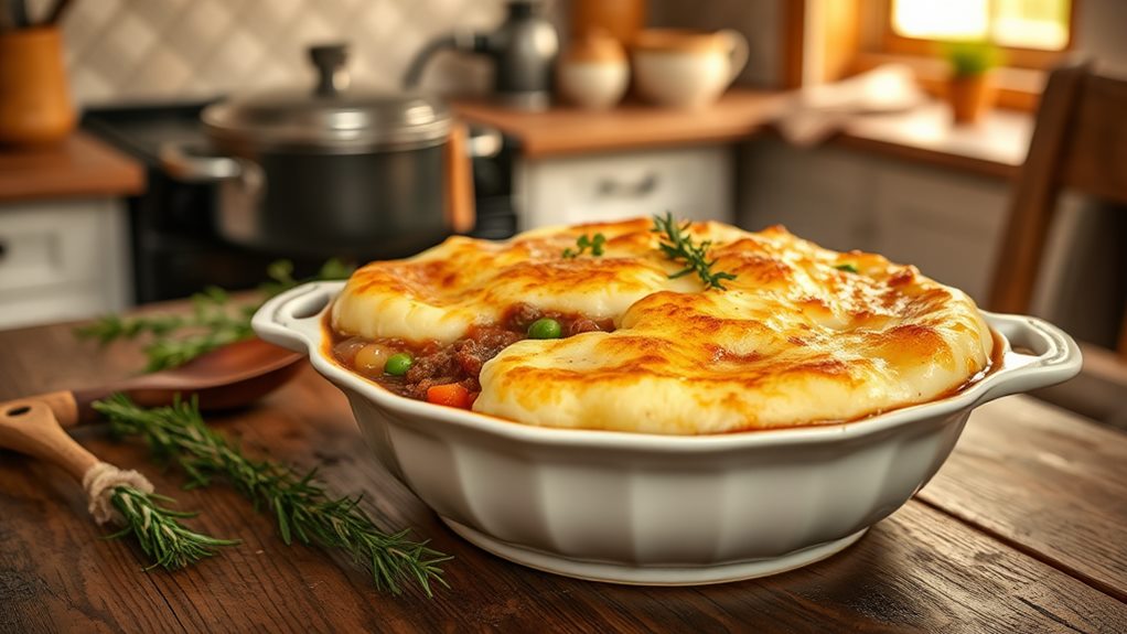hearty venison meat pie