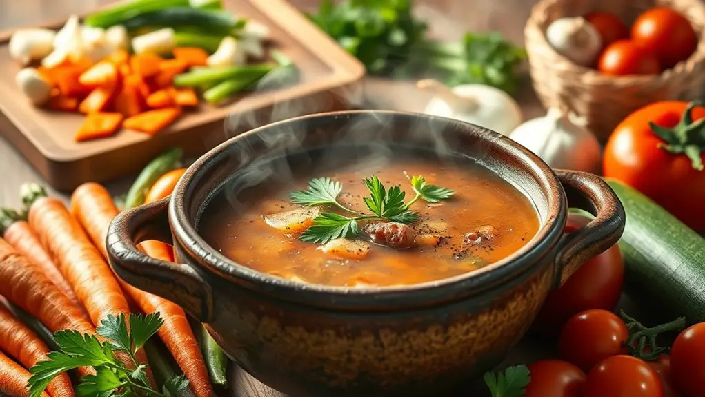 homemade vegetable beef soup