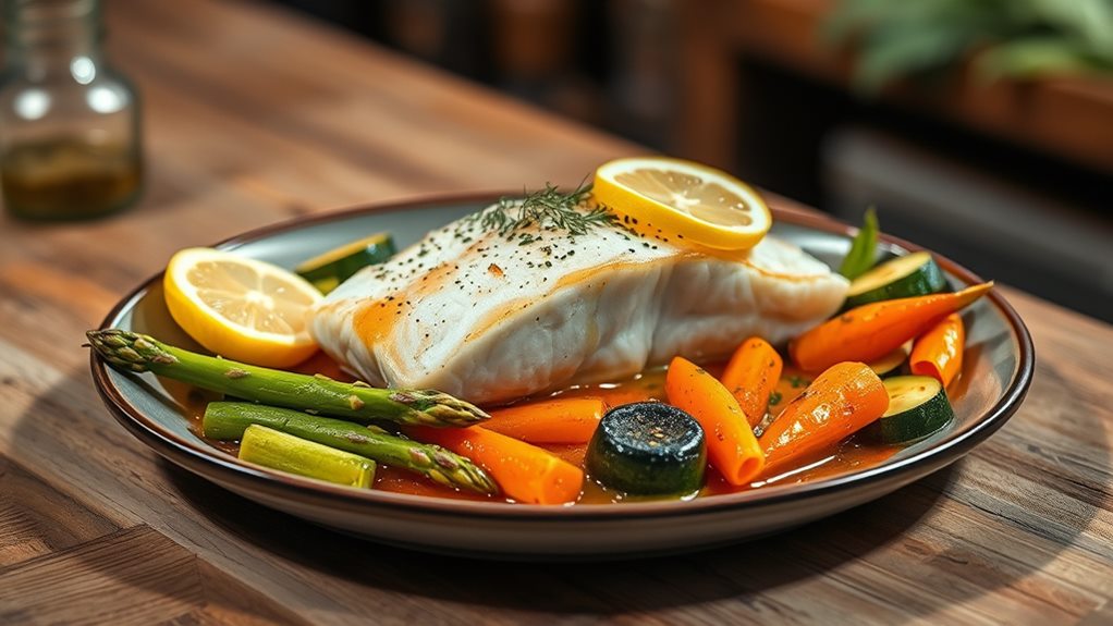 infused cannabis whitefish dish