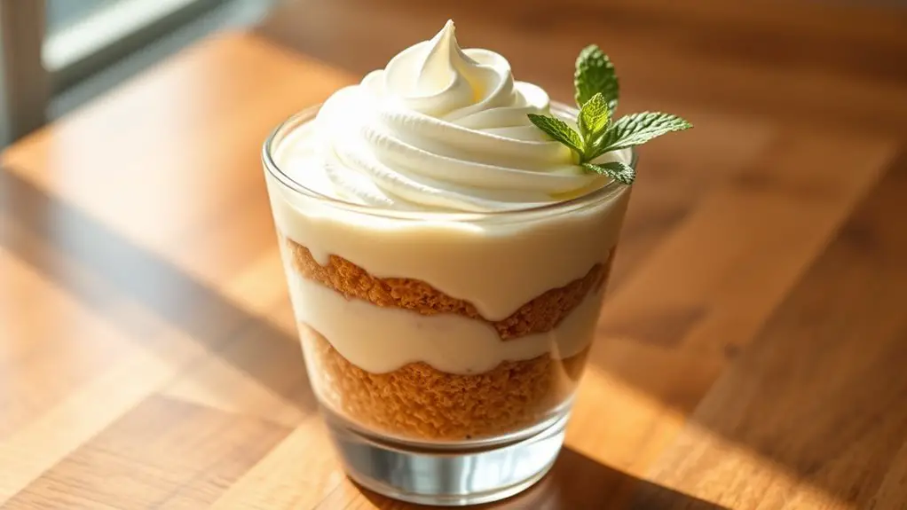 layered vanilla pudding dessert