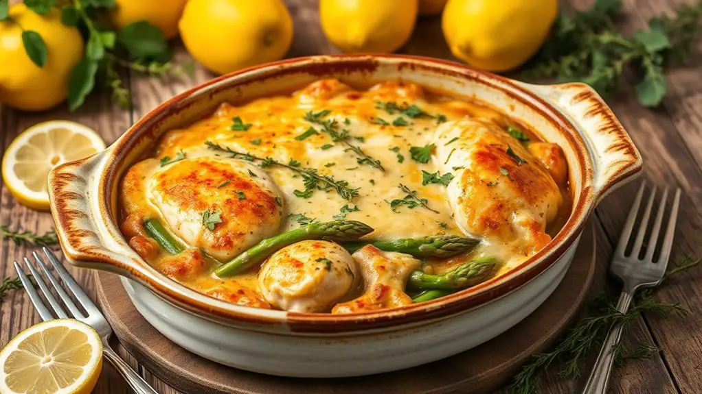 lemon herb chicken casserole