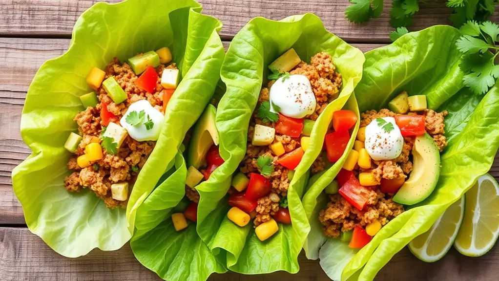 lettuce wrap taco salad