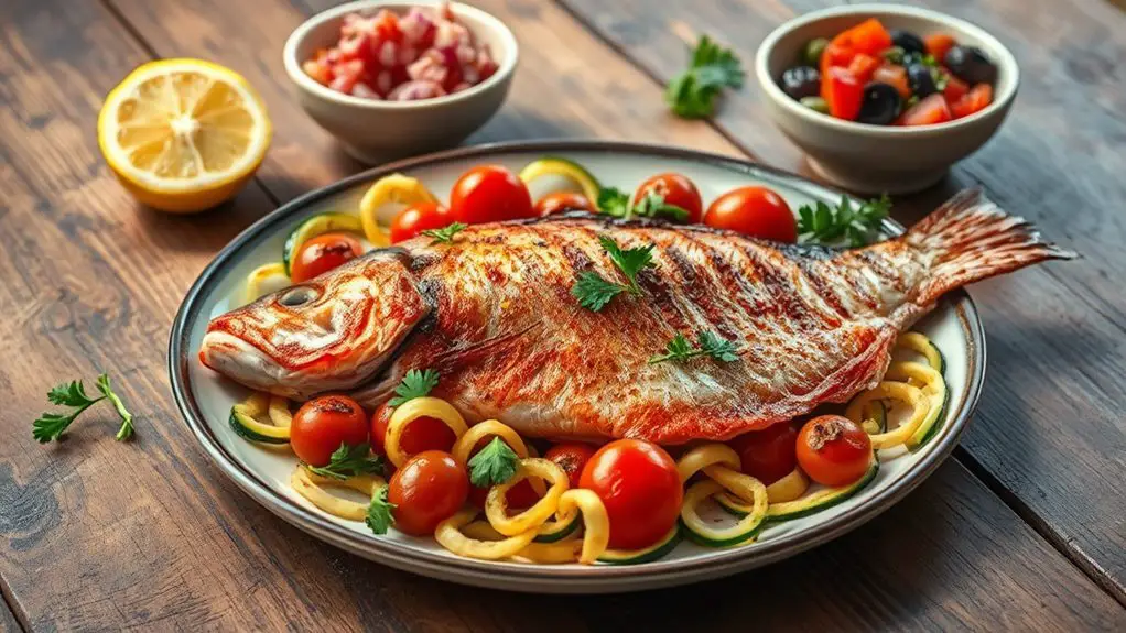 mediterranean red snapper dish