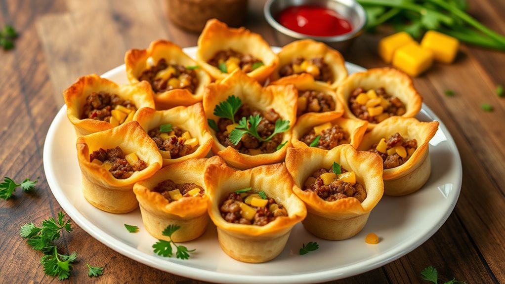miniature cheeseburger appetizers